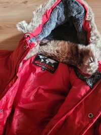 Zimowa kurtka damska czerwona M