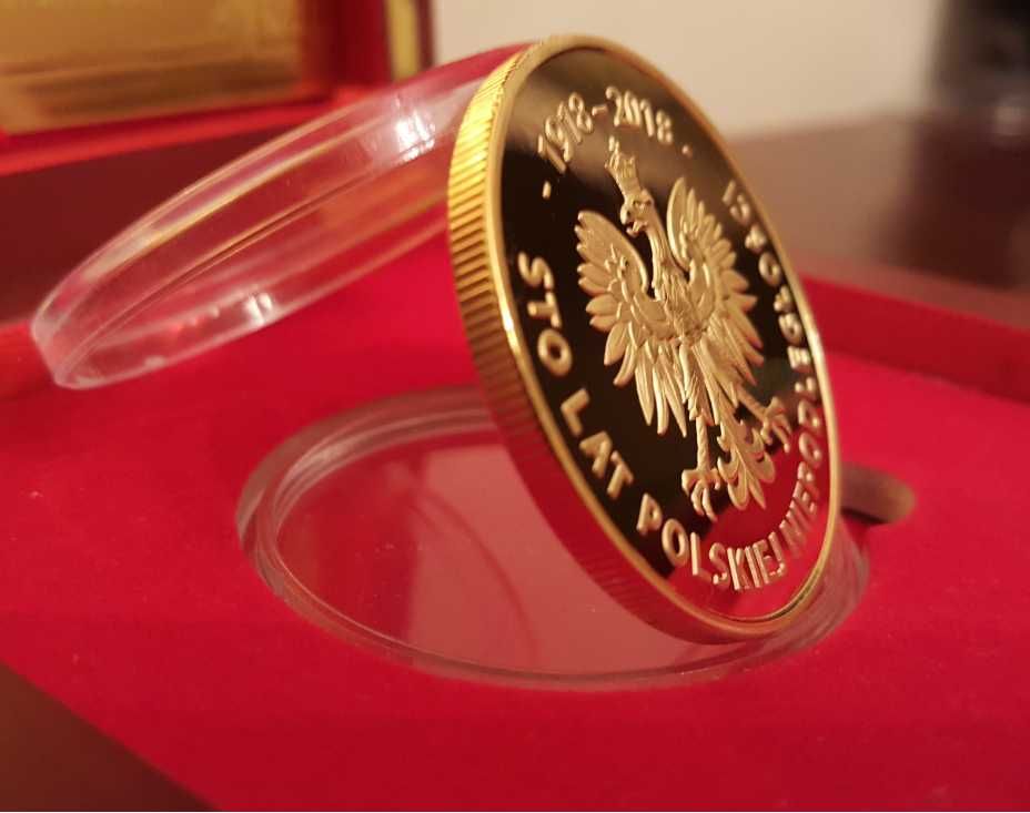 Józef PIŁSUDSKI 100 lat odzyskania niepodległości 2018 medal