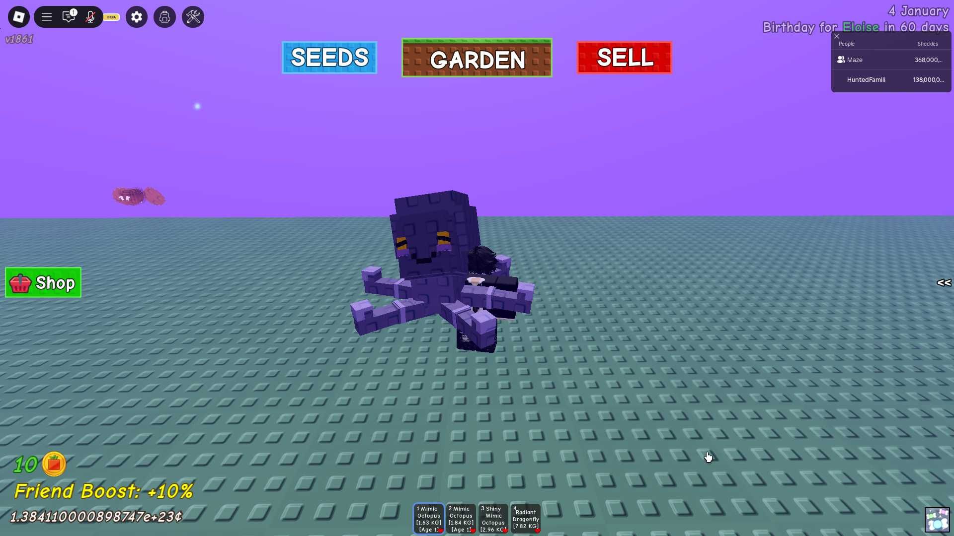 Grow a Garden |Griffin/Lobster/Dragonfly/Queen Bee/Mimic/T-Rex|та інші
