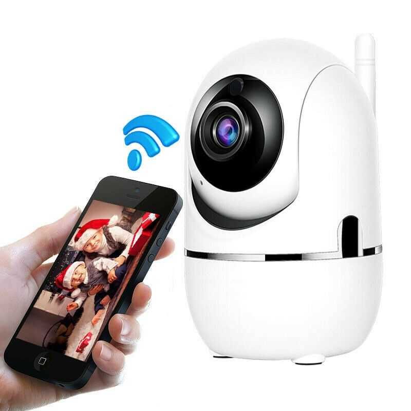 Camera rotativa cctv wifi visualização remota via APP bebés, idosos