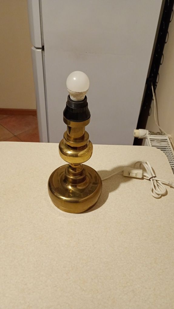 Mosiężny lampa stojąca 30 cm wysokość