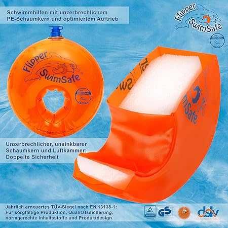 Rękawki dla dzieci do pływania 1-6lat Flipper SwimSafe 1024