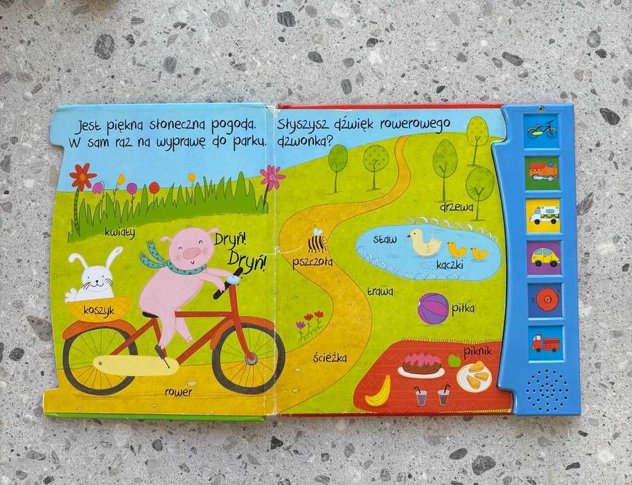 Odgłosy Miasta książeczka dżwiękowa z napisami