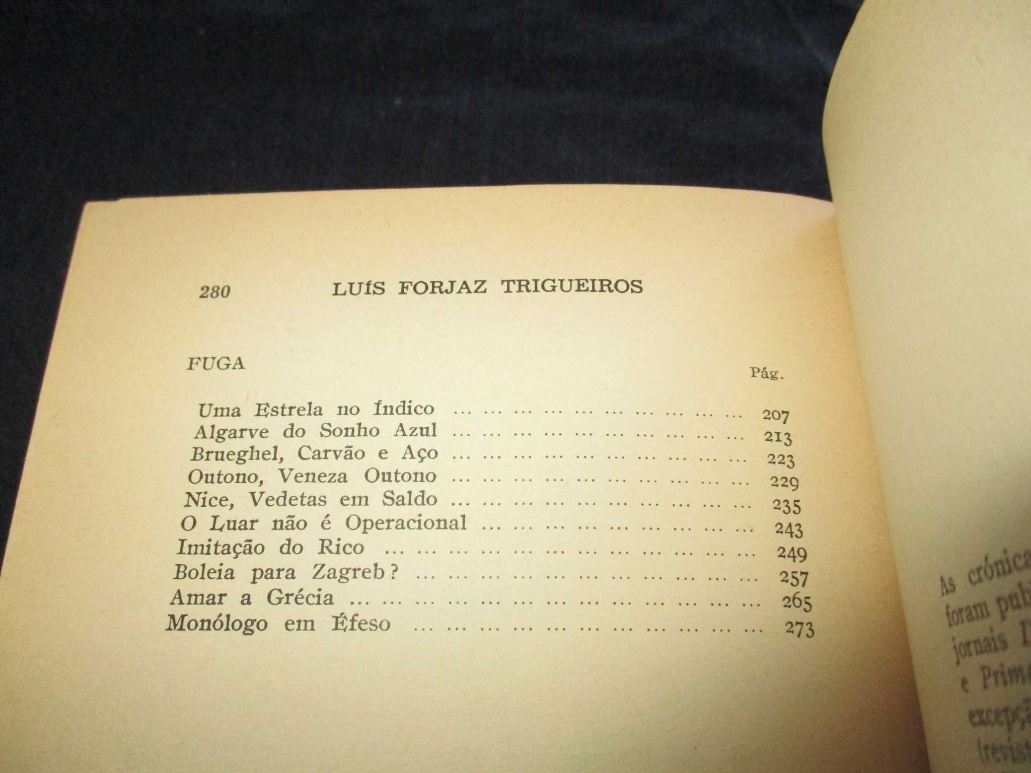 Livro Monólogo em Éfeso Luís Forjaz Trigueiros Autografado