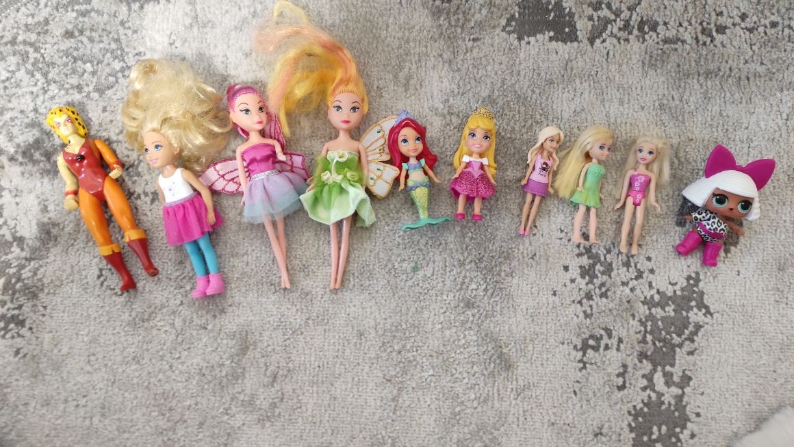 Міні ляльки барбі, Вінкс, Лола, принцеси