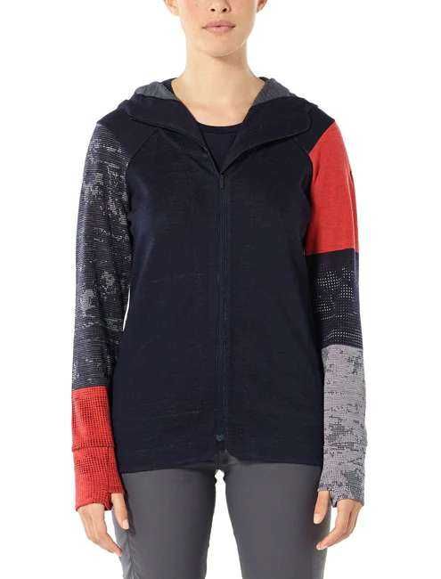 Жіноча термобілизна, термохуді Icebreaker Away II LS Zip Hood