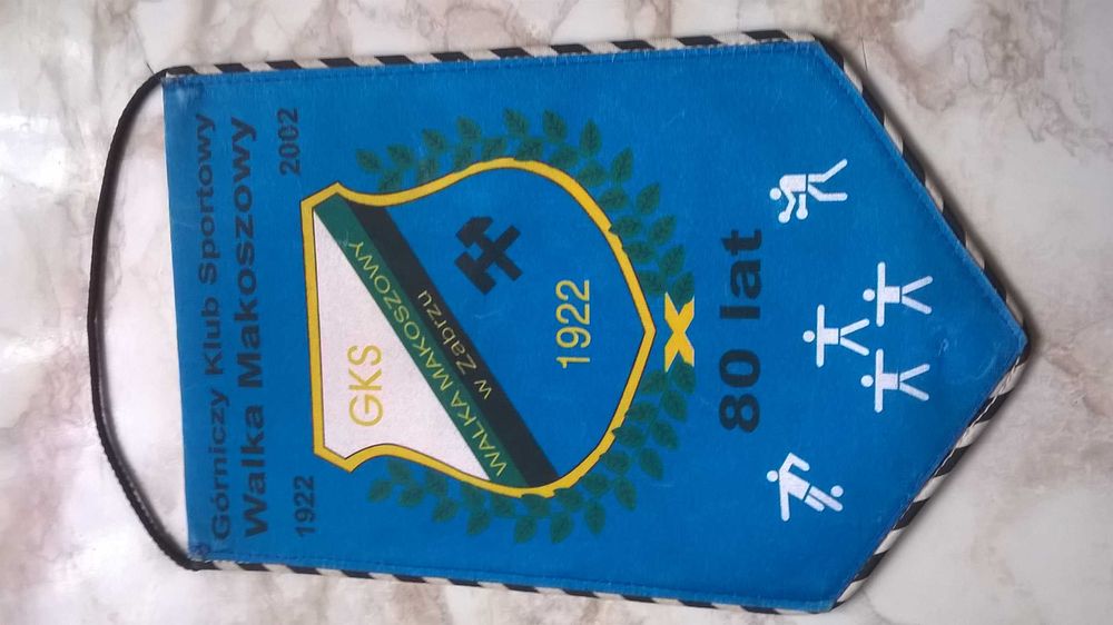 >WALKA< Makoszowy Zabrze - proporczyk klubowy