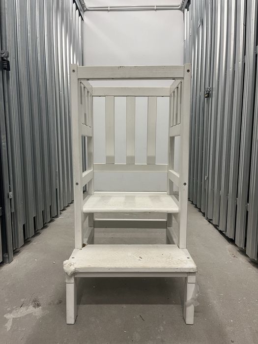 Pomocnik kuchenny - drewniany - biały -do odświeżenia