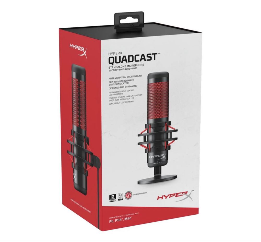 Mikrofon HyperX Quadcast Przewodowy Pojemnościowy