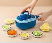 Терка овочерізка ручна 8в1 WOW Line Slicer з контейнером та друшляком/
