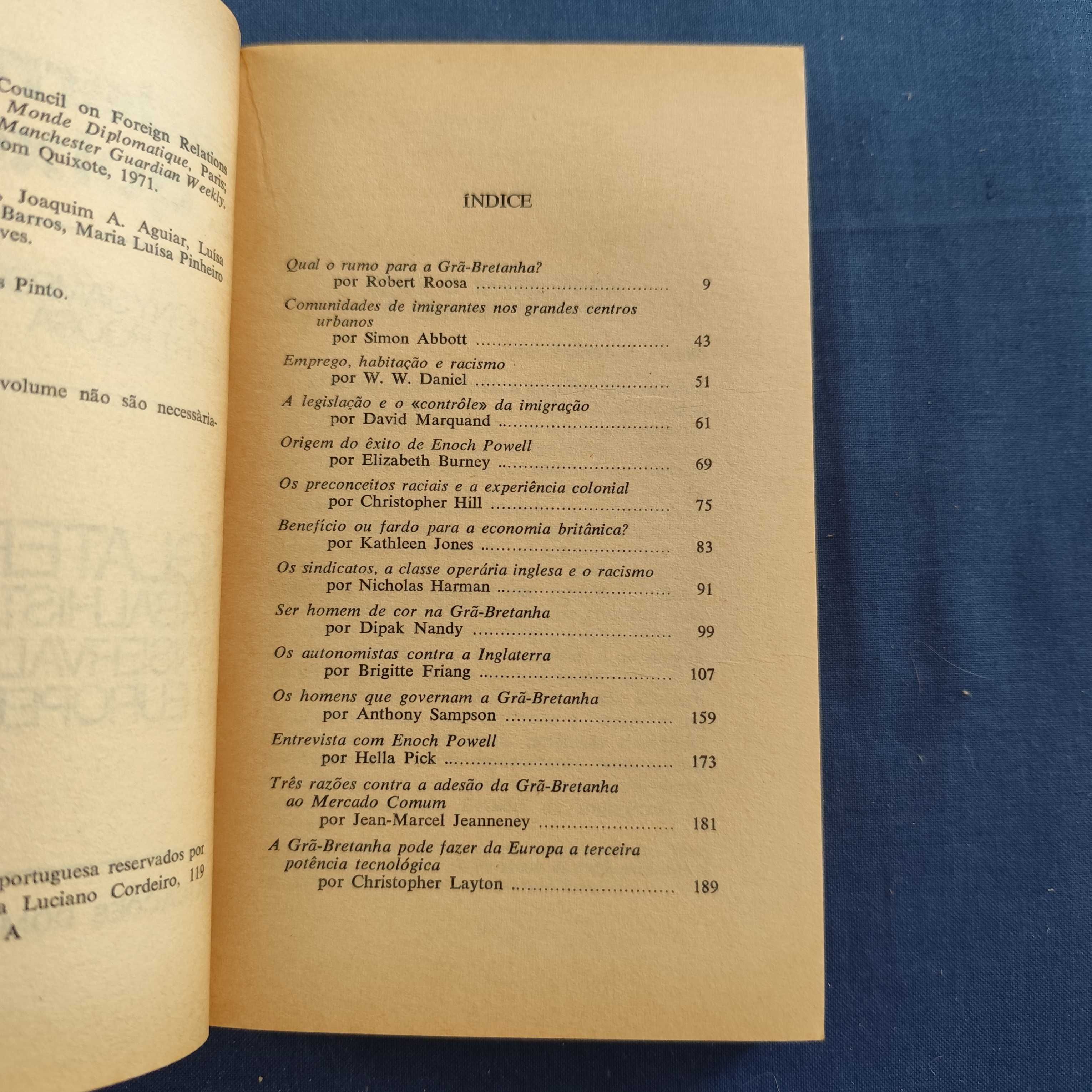 Cadernos D. Quixote 38 - Inglaterra - trabalhistas, conservadores