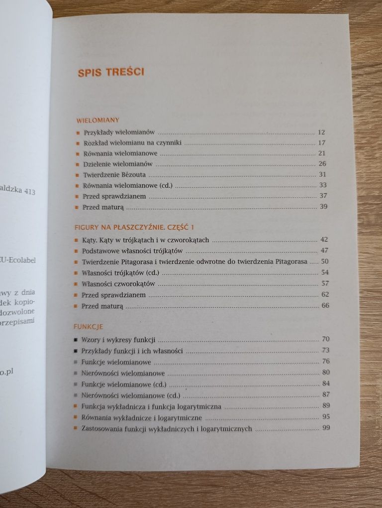 Matematyka z plusem 2, zbiór zadań dla liceum i technikum. PP i PR