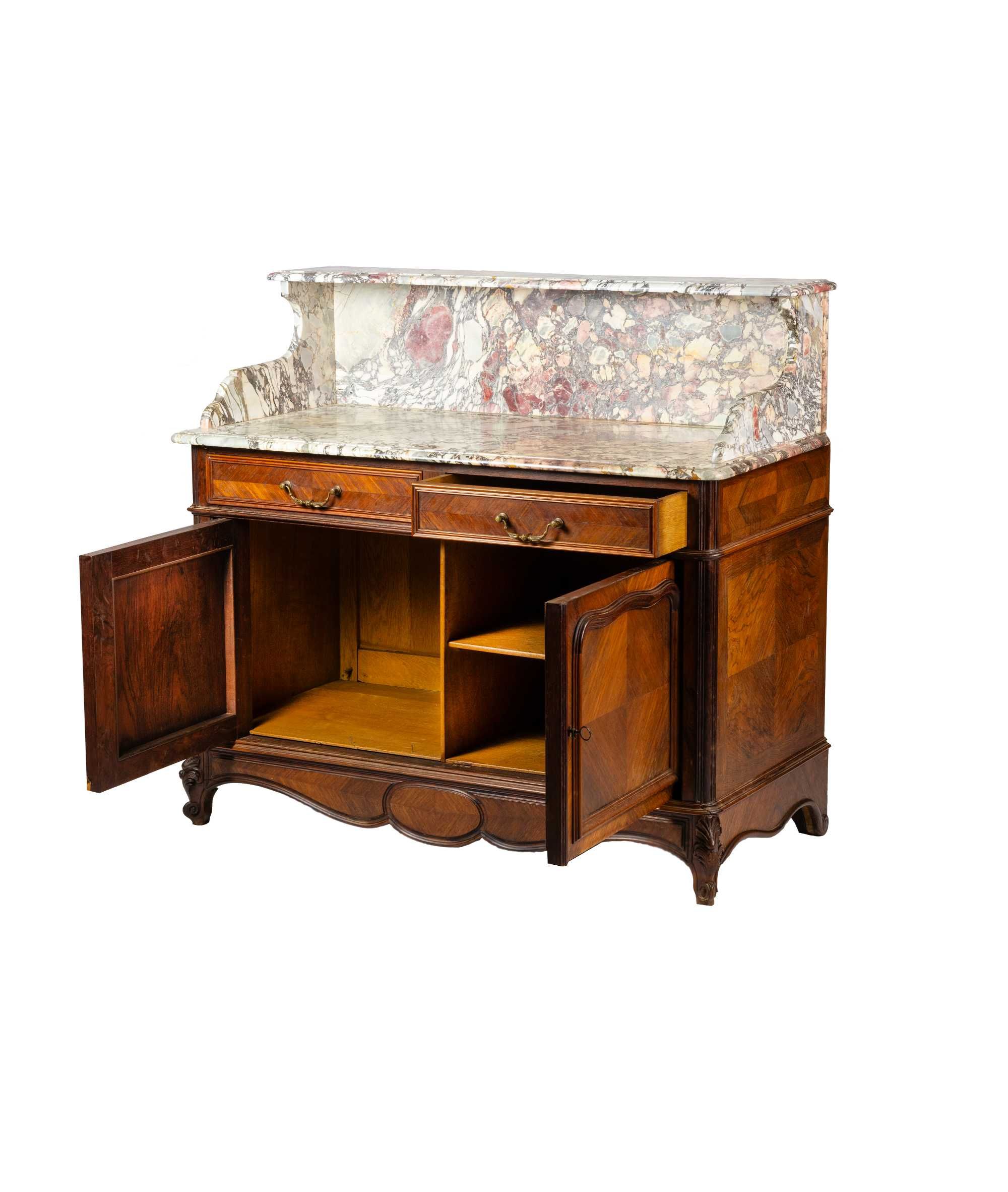 Cómoda nogueira mármore estilo Luís Filipe | 1850