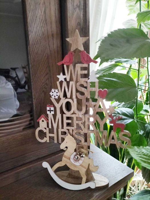 Drewniana ozdoba z koniem