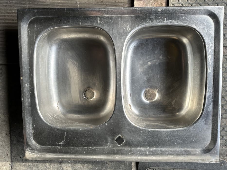Мойка двойная из нержавейки