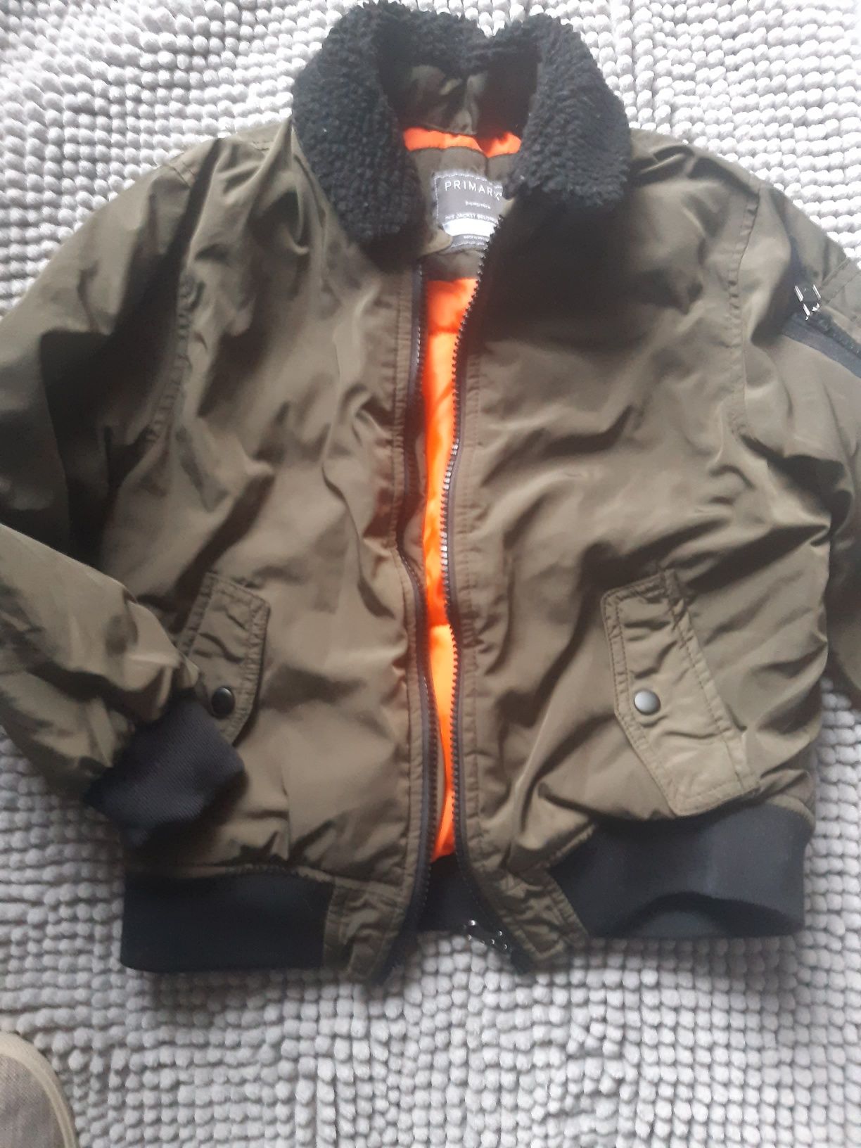 Kurtka chlopieca bomberka Primark 5-6 lat (116 cm) khaki wiosna