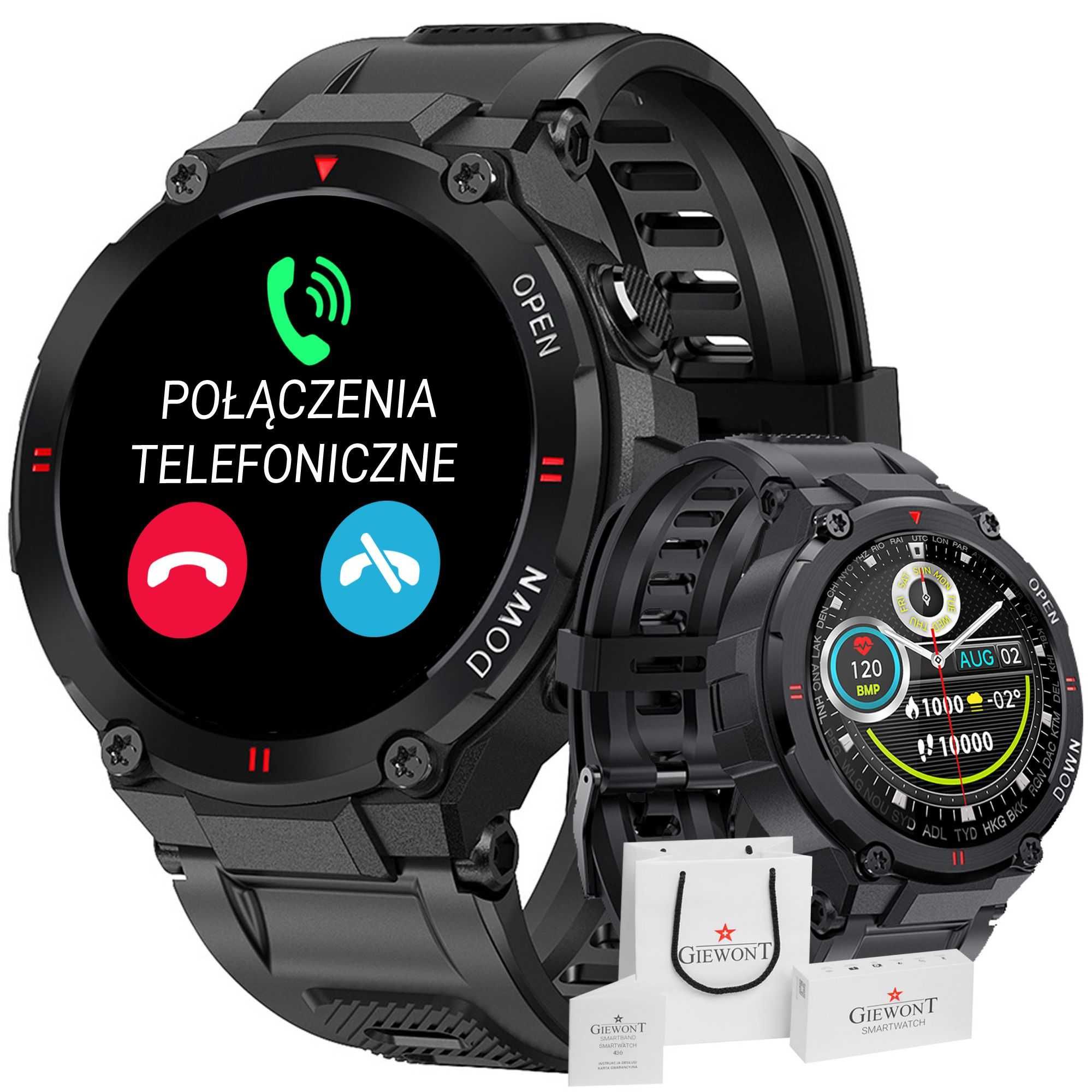 Smartwatch Giewont GW430-1 - Nowy,  Kompatybilny z Androidem i iOS