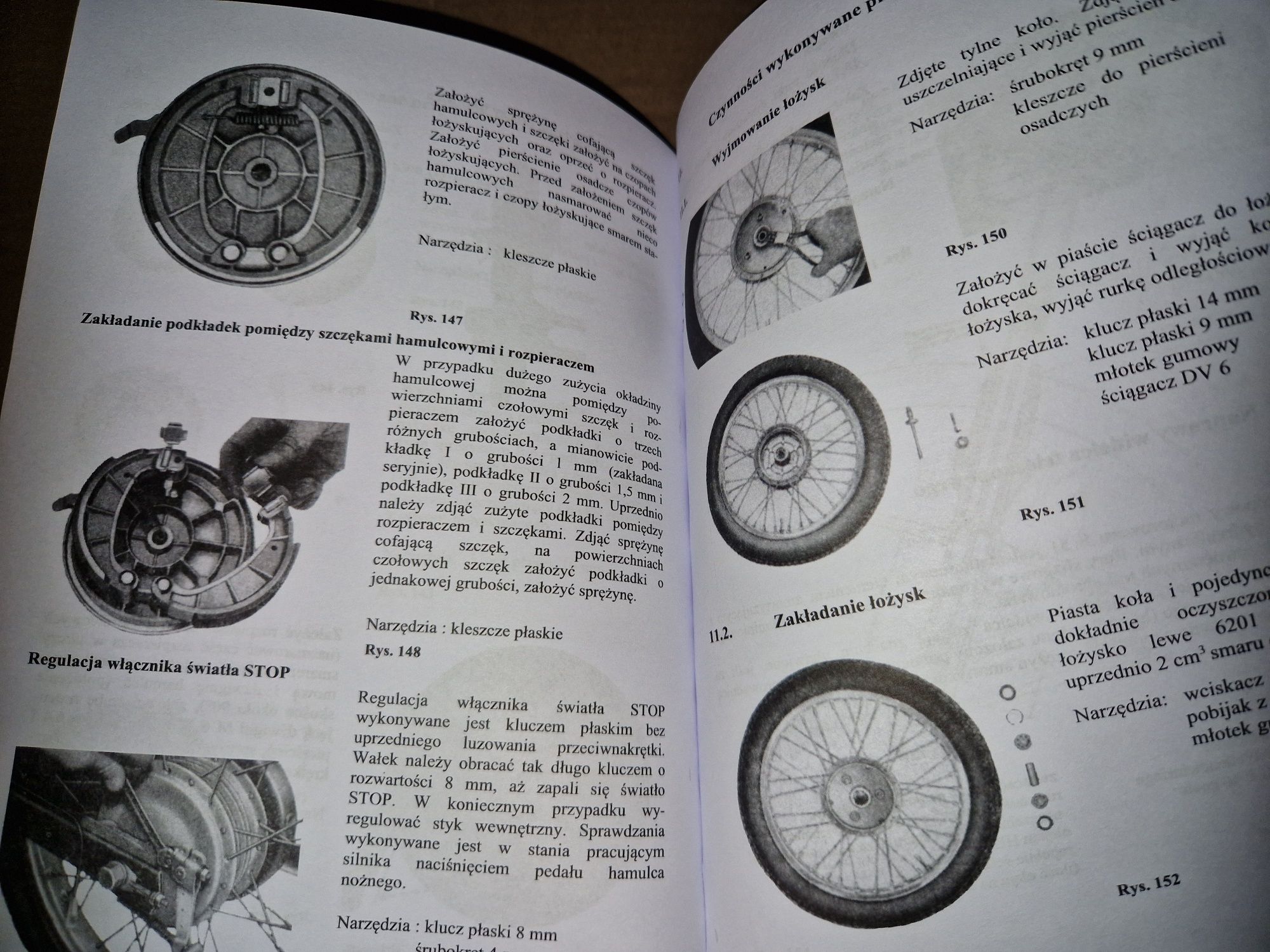 Instrukcja obsługi katalog części rama silnik Simson s51/1