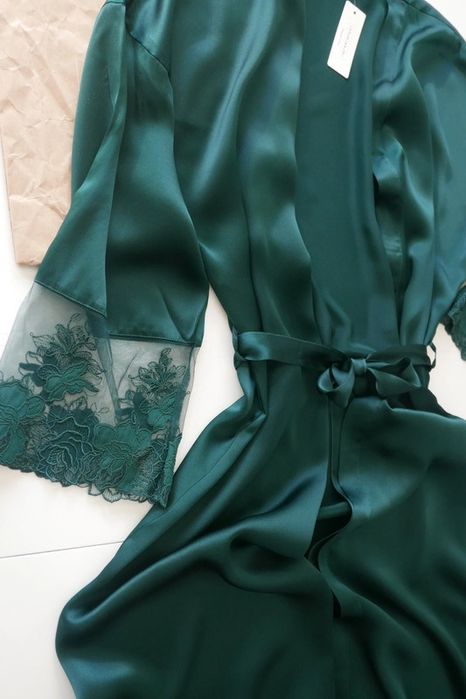 Intimissimi długi szlafrok z jedwabiu S/M