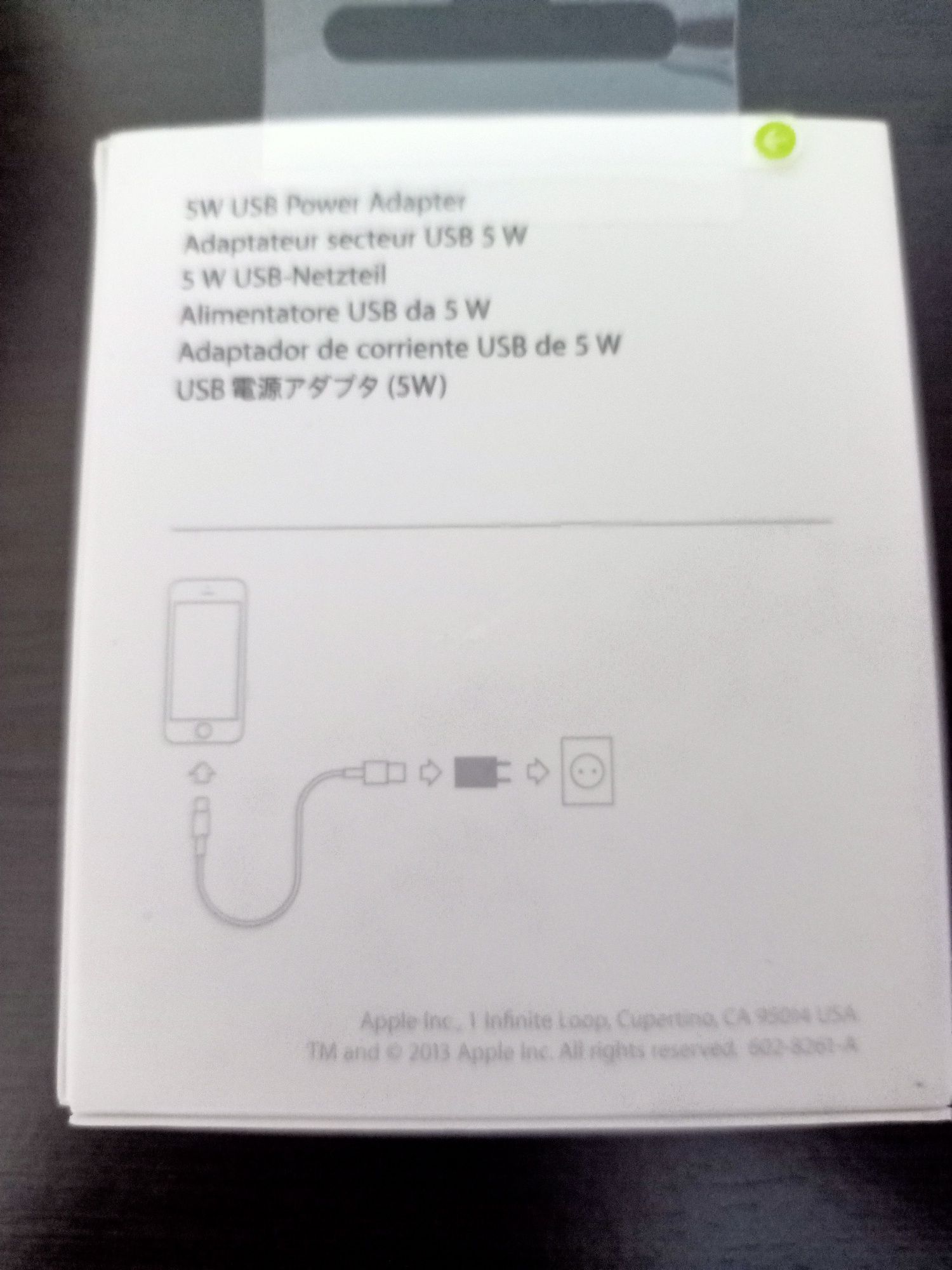 Carregador Apple USB Power Adapter 5w