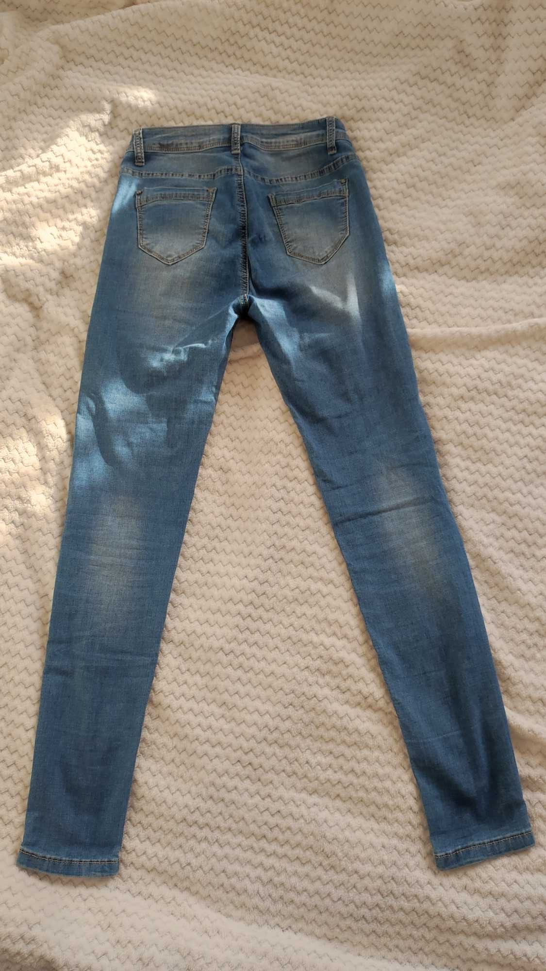 Dżinsy niebieskie rurki skinny jeans rozm. XS/S