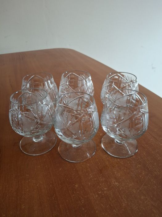 Kieliszki koniakówki kryształ