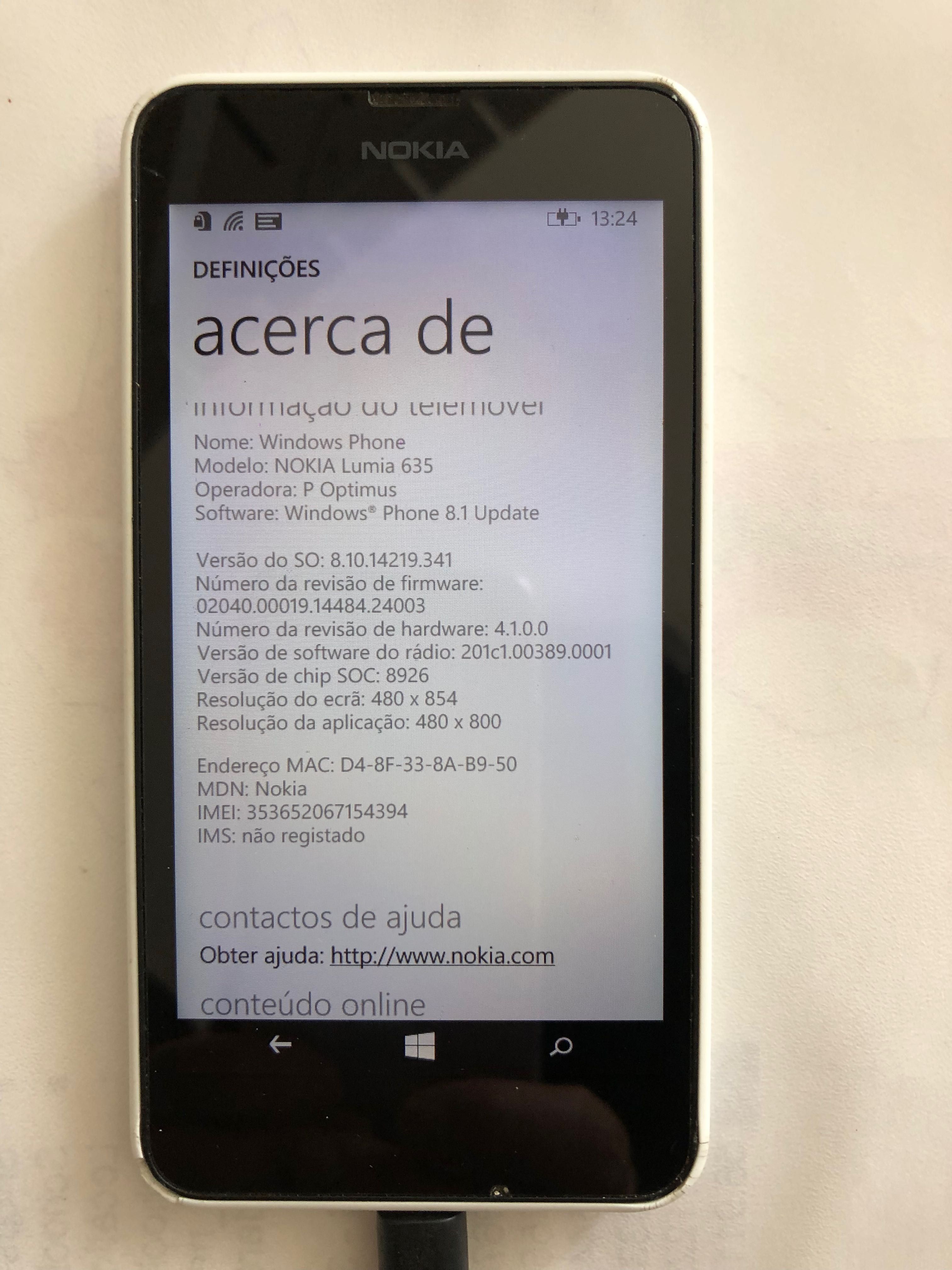 Nokia Lumia 635 branco - Windows