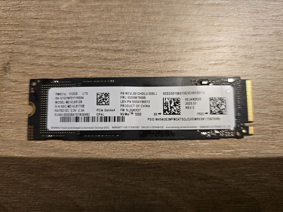 Dysk M2 NVMe 512 GB Samsung