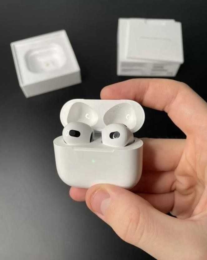 Бездротові навушники AirPods 3 1в1 + чехол в подарунок