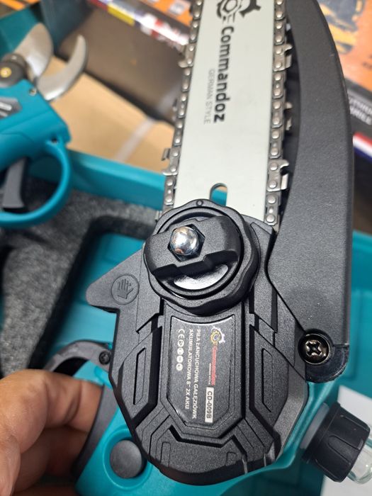 Zestaw piła łańcuchowa  i Sekator  2x 48v aku 5ah