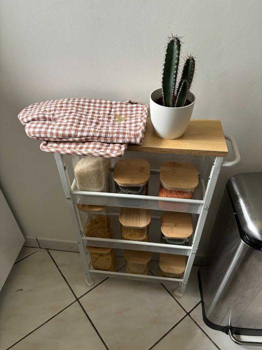 Półki akcesoria do łazienki z poziomami biały przechowywanie