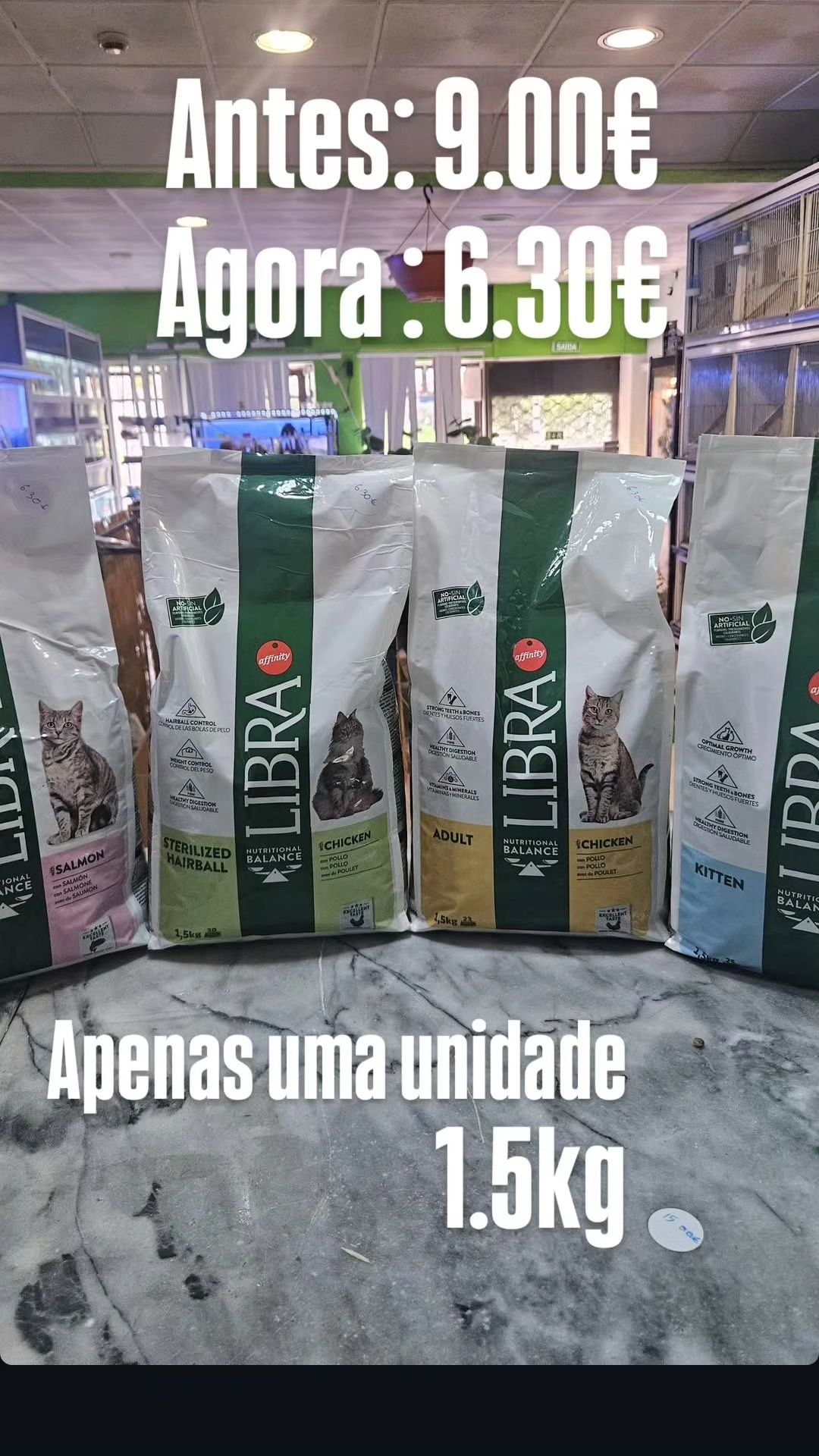 Rações para gato! 30% Desconto