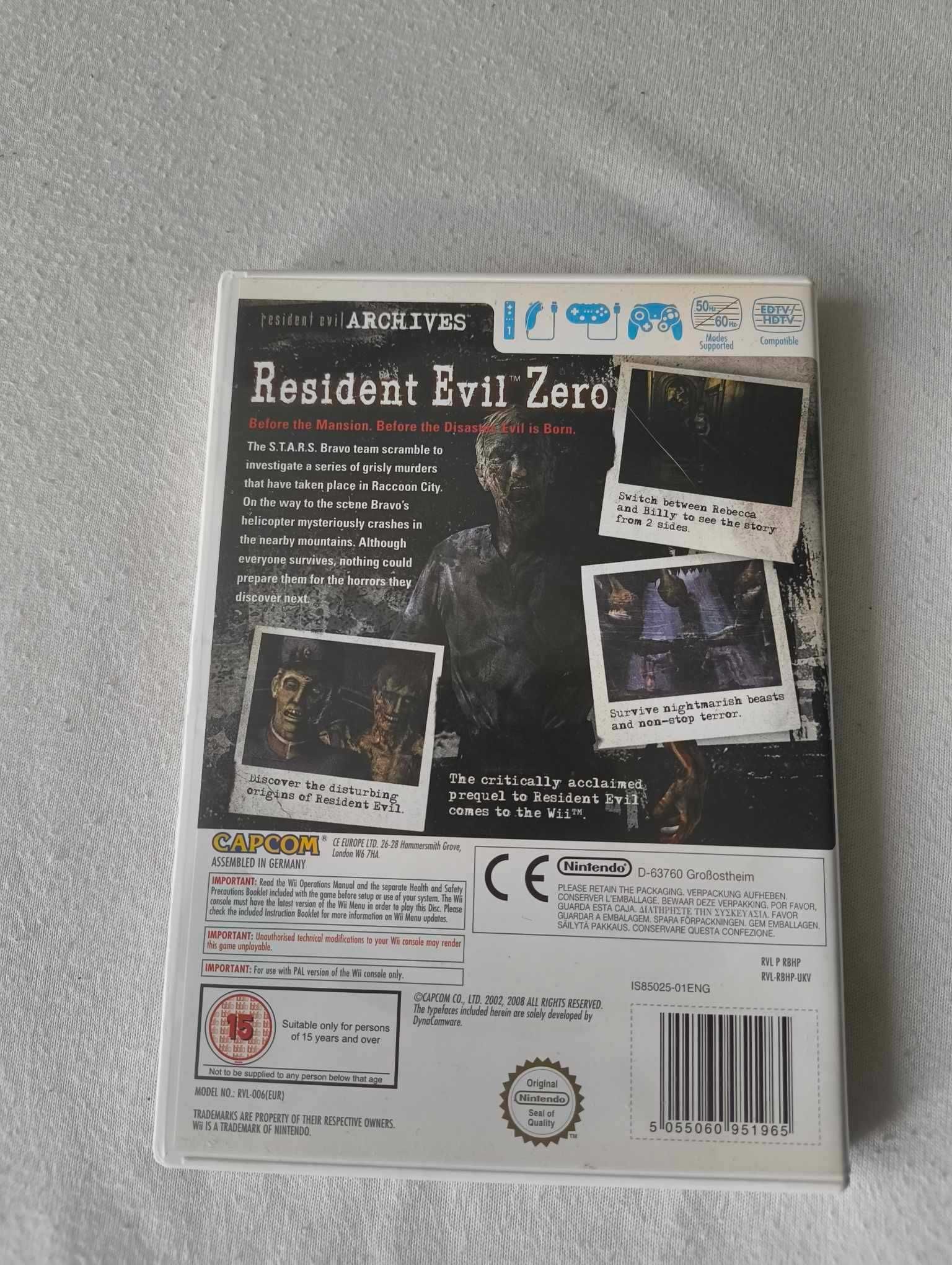 Gra Resident Evil 0 nintendo wii 3xa