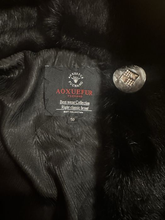 Шуба з дикої норки AOXUEFUR в ідеальному стані!