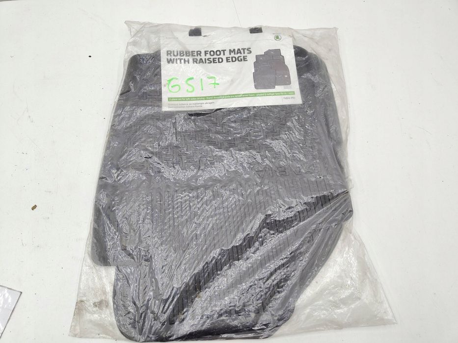 skoda dywaniki gumowe 2 el 6v1061551