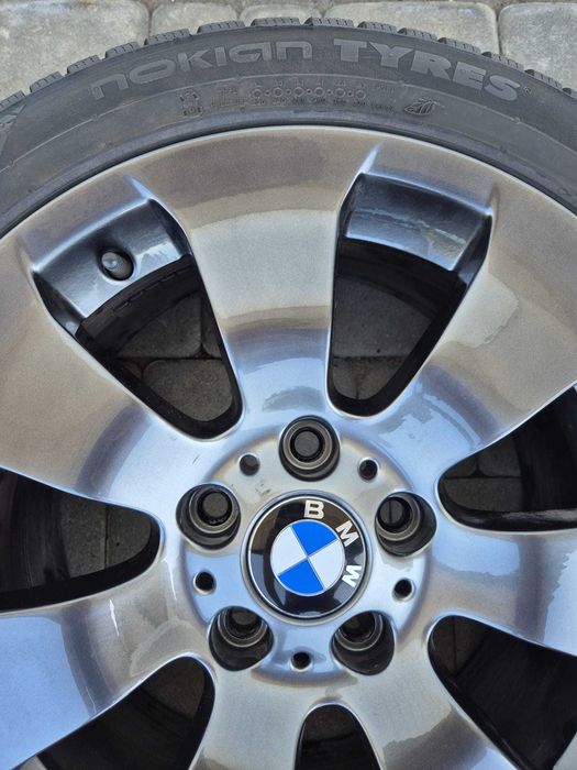 koła zimowe BMW oryginalne felgi BMW 17 5x120 Nowe Opony zimowe NOKIAN