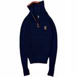 Bjorn Daehlie Wełniano Akrylowy Sweter Męski Half Zip Trekkingowy r. S