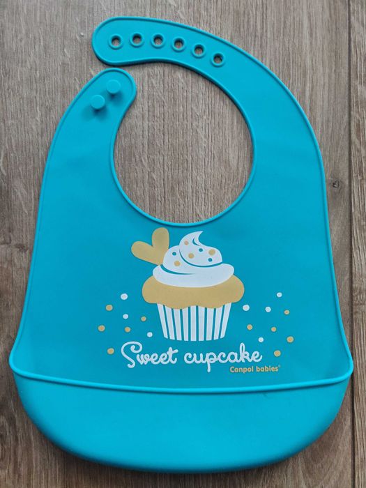 Слюнявчик силиконовый для кормления Canpol babies. новый