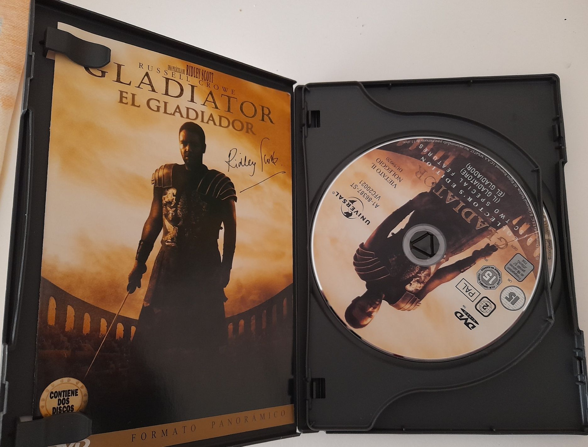 Filme original do Gladiator em formato panorâmico