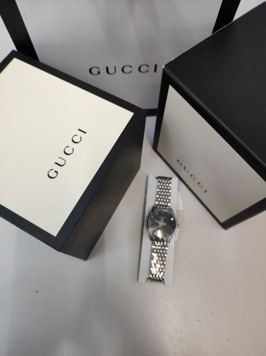 Zegarek damski Gucci Ya12650.20 nowy ruchoma mucha