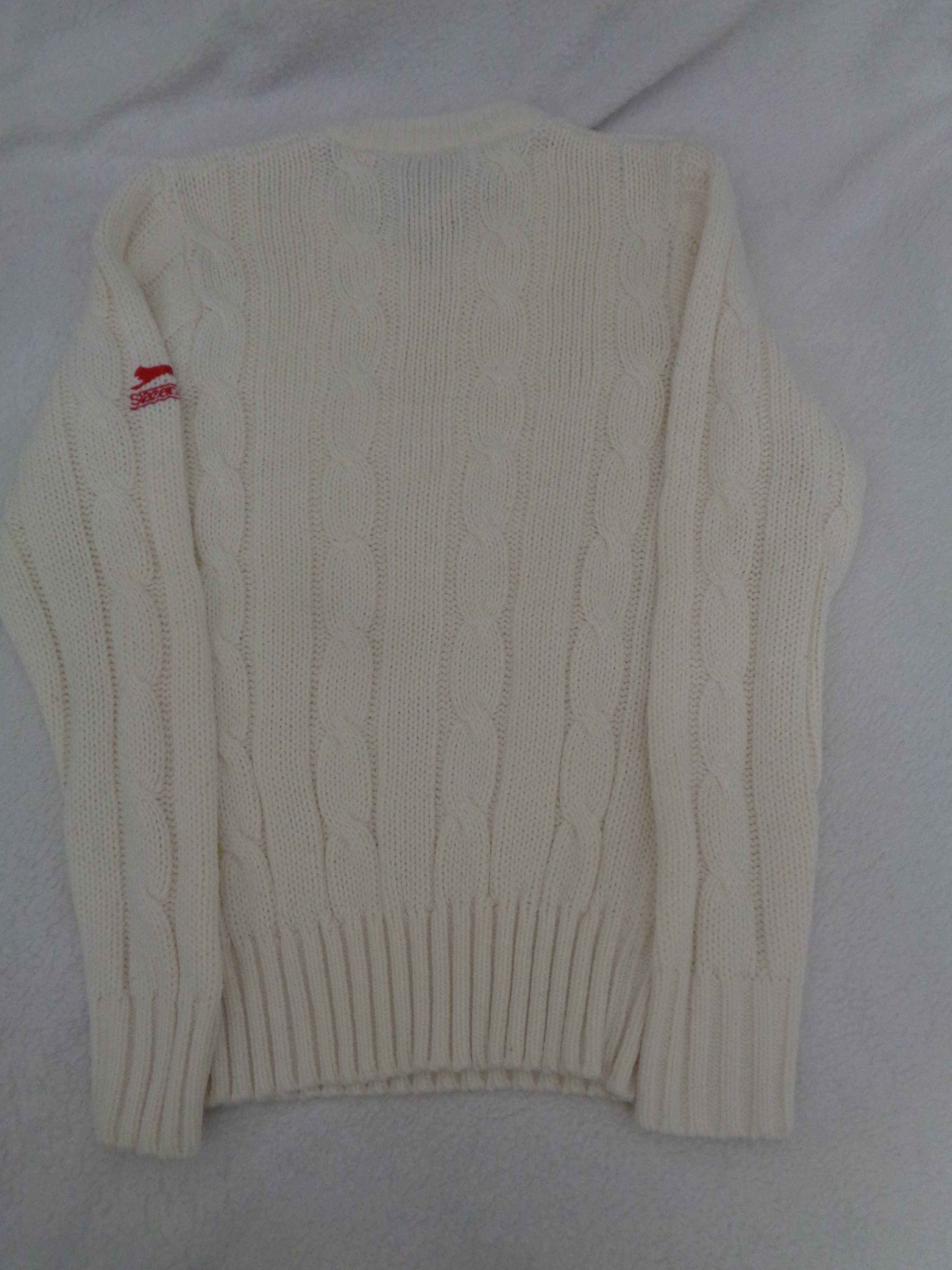 Swetry białe Slazenger Marks & Spencer Queen of Saba