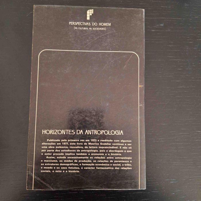 Horizontes da Antropologia/Maurice Godelier/Col. Perspectivas do Homem