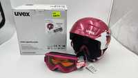 Kask Narciarski + Gogle narciarskie Uvex Heyya Set   51 - 55 cm (AM24)