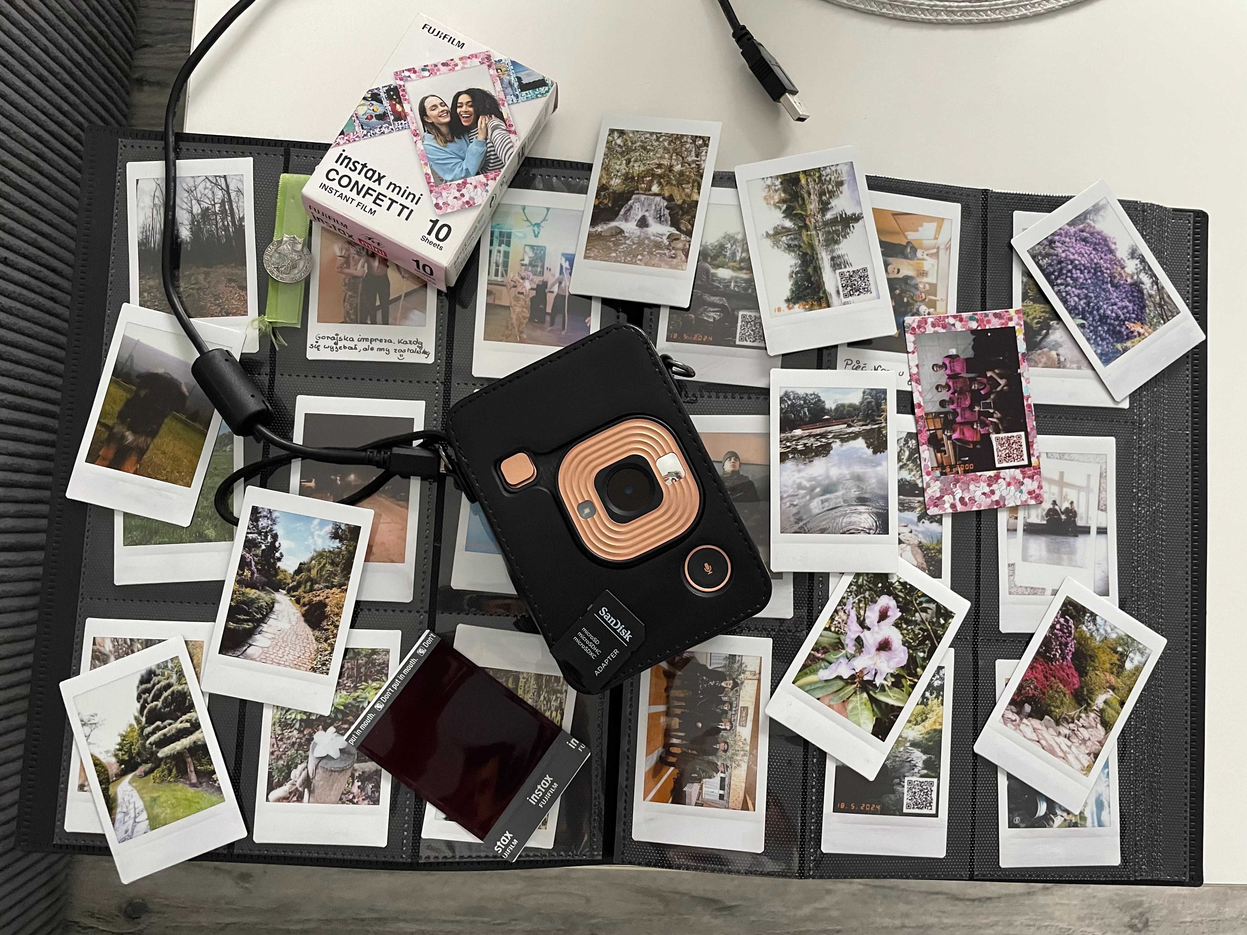 Instax LiPlay – stan bardzo dobry + bogaty zestaw dodatków!