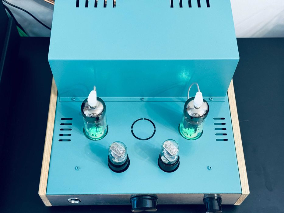 ‼️ Ламповый усилитель papatube Tiffani 6п36с Класс А подсветка изумруд