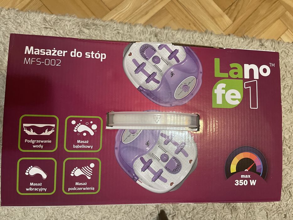 Nowy masażer do stóp MFS-002 LANO FE 1 nie był używany max 350 W