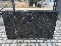 Pojemna Komoda kolor czarny marmur marmurowa. Szer 160 cm (star)