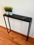 [OUTLET] Konsola toaletka 60x82x18cm czarna loft industrialna