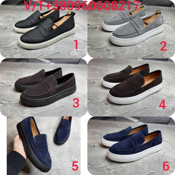 Чоловічі Туфлі Лофери (Замша та Шкіра)40-45 Без Предоплати