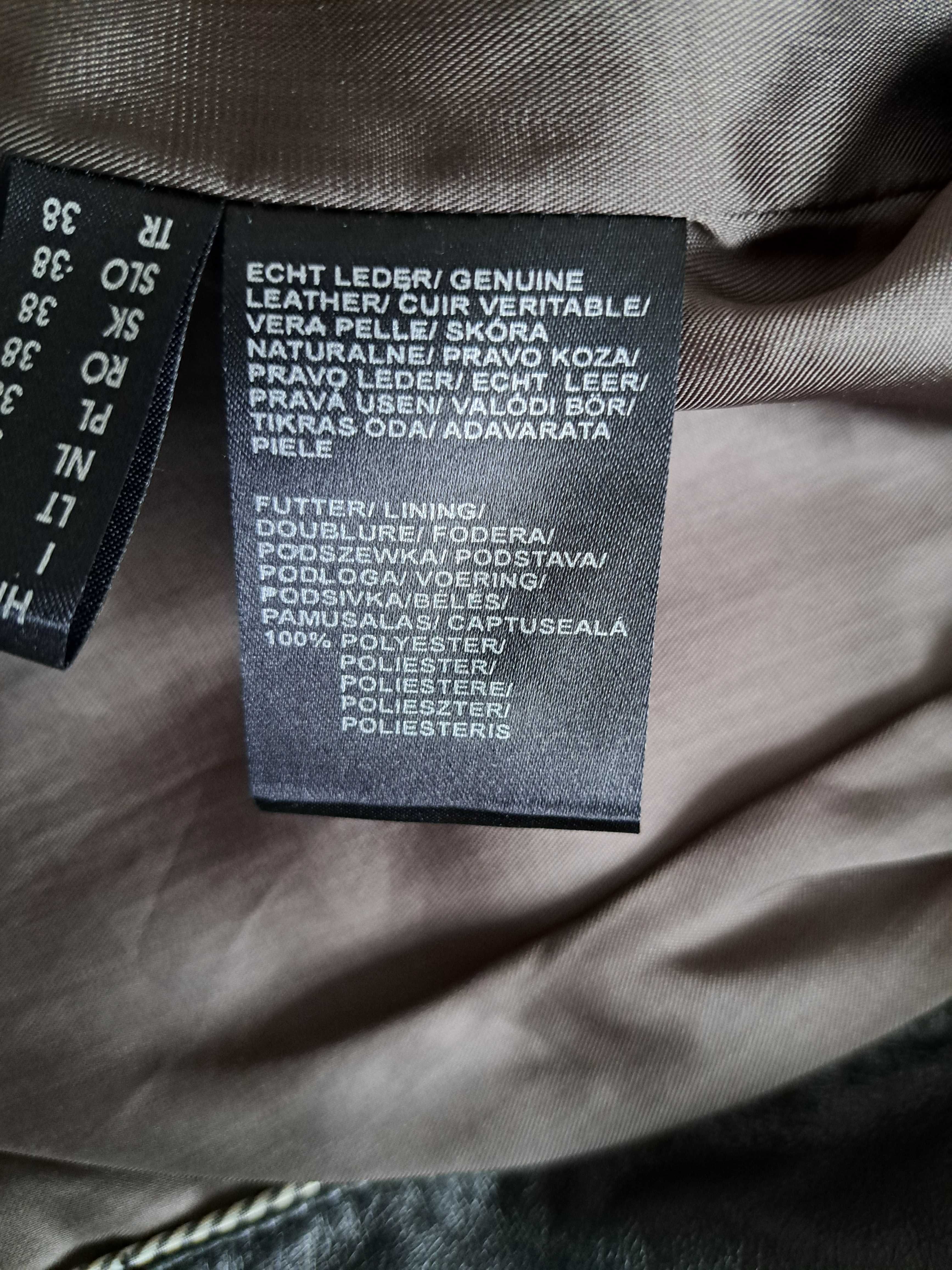 Marynarka damska skórzana vintage; Josepf Janard (Peek & Cloppenburg)